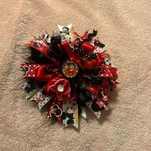 Toddler Hair Bow - Red Minnie Mouse